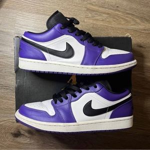 Air jordan 1 low 'Court purple'